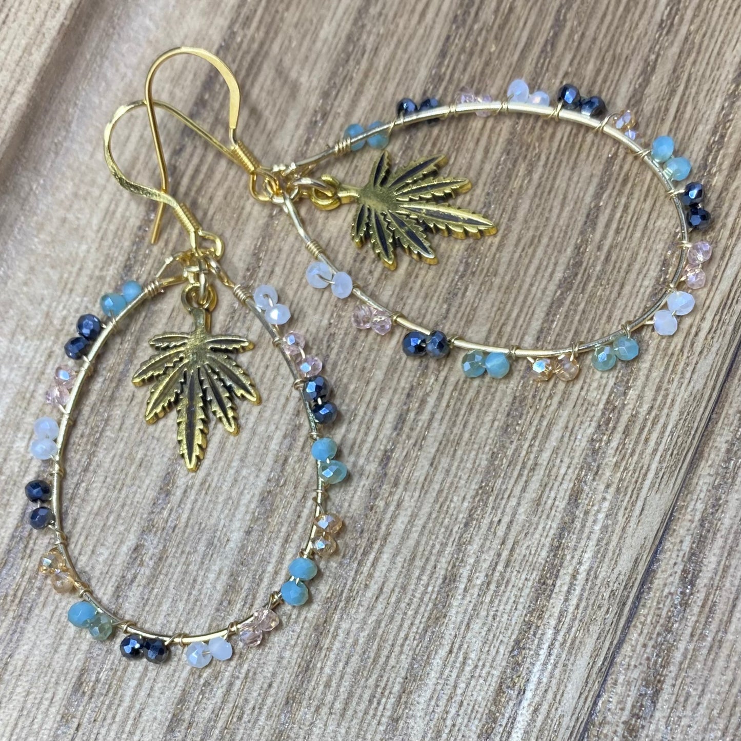 Dainty Beaded Dangle Earrings