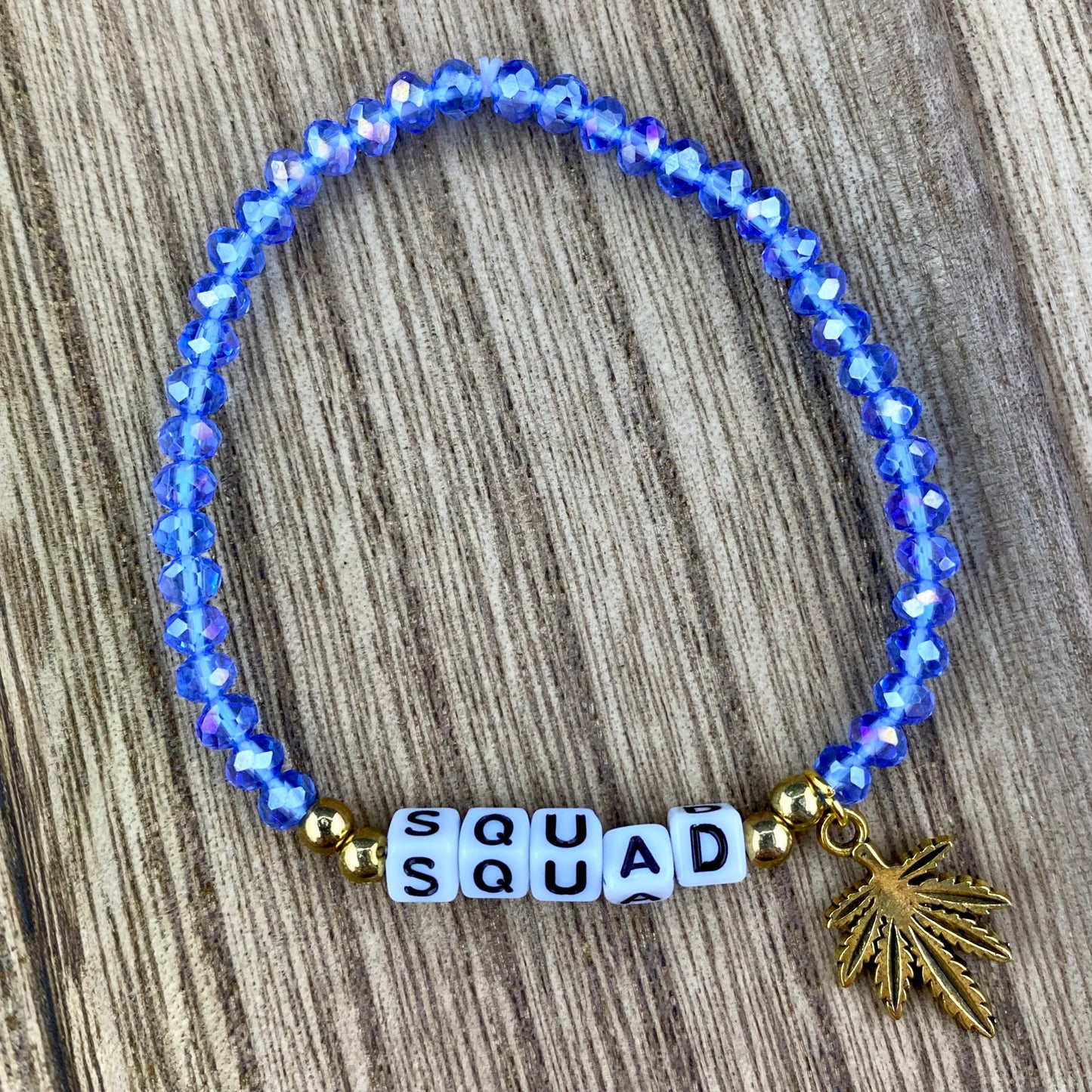 Squad Bracelet with Canna Charm (Various Colors)