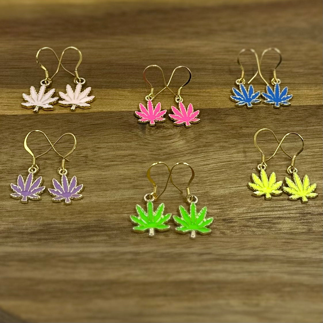 Candy Collection Leaf Earrings